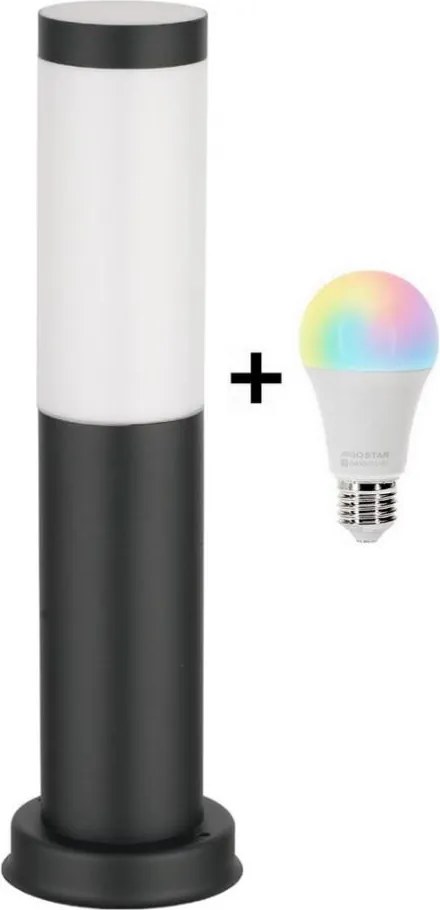 BRILAGI - LED RGBW Външна лампа 1xE27/9W/230V 40 cm IP44 черна