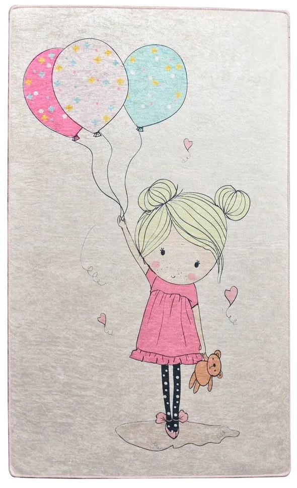 Детски нехлъзгащ се килим , 140 x 190 cm Little Girl - Conceptum Hypnose