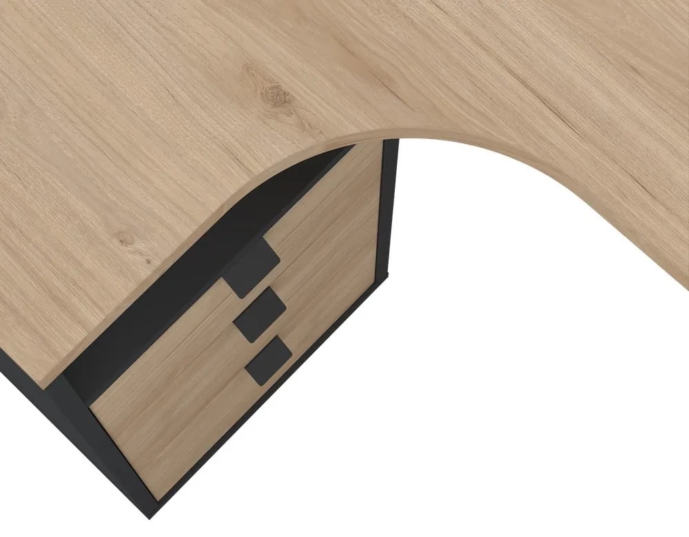 Работна маса с дъбов плот 100x150 cm Sign - Tvilum