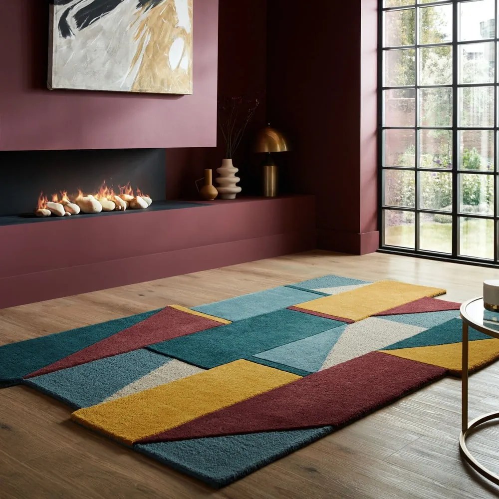 Ръчно изработен вълнен килим 120x180 cm Shuffle Shaped – Flair Rugs