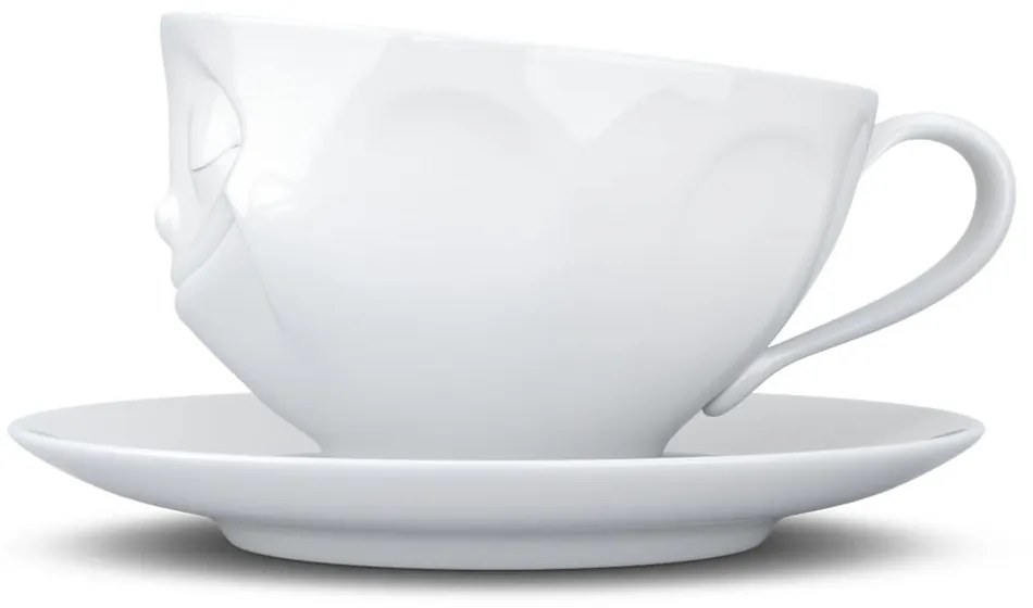 Бяла порцеланова чаша за кафе Happy, обем 200 ml - 58products