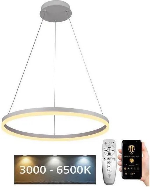 Brilagi - LED полилей с възможност за димиране на кабел CIRCLE LED/42W/230V 3000-6500K + дистанционно управление