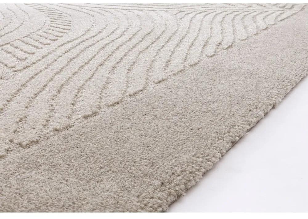 Светлосив вълнен килим 200x300 cm Tric - Agnella