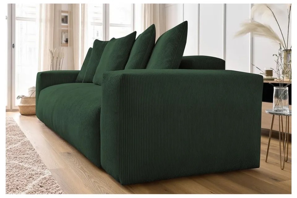 Зелен диван от рипсено кадифе 280 cm Voltaire – Bobochic Paris