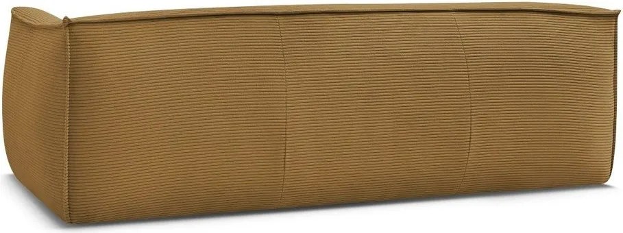 Диван от рипсено кадифе в цвят горчица 242 cm Giorgia – Bobochic Paris