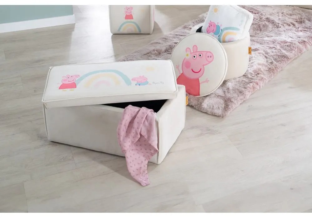 Бяла детска пейка Peppa Pig – Roba