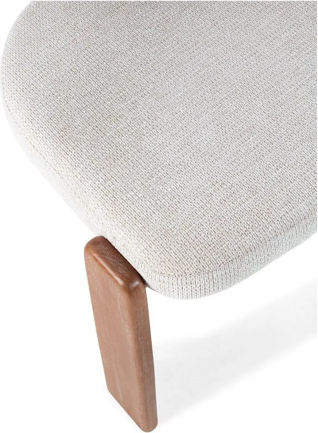 Кремави тапицирани трапезни столове в комплект 2 бр. Nadia – MOME