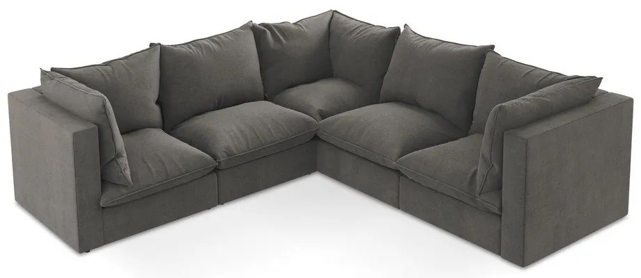 Тъмносив ъглов диван Manao – Makamii