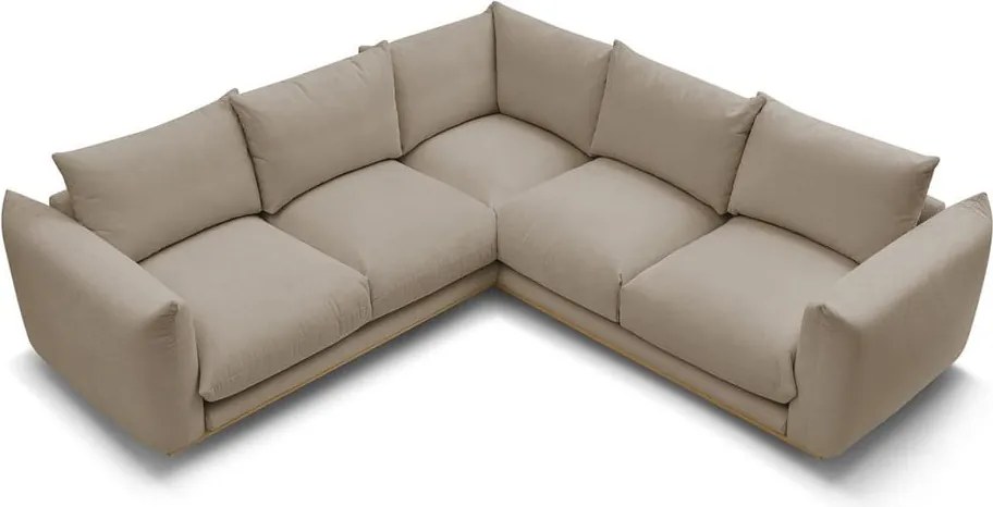 Бежов ъглов диван Ernest – Bobochic Paris