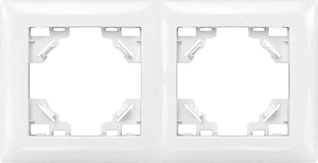 Двойна рамка за контакти OSTE JNH014-2F White