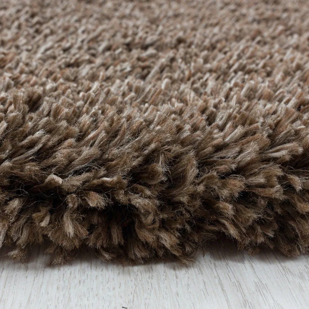 Тъмнокафяв килим 80x150 cm Fluffy – Ayyildiz Carpets