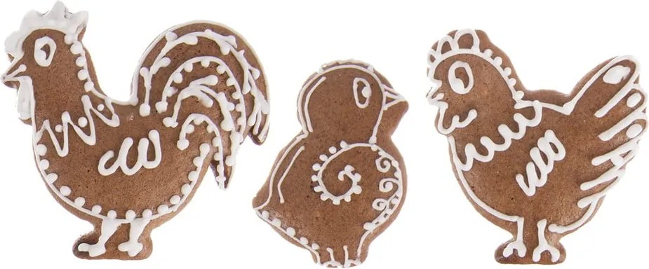 Формички за бисквитки с великденска тематика в комплект от 3 броя - Orion