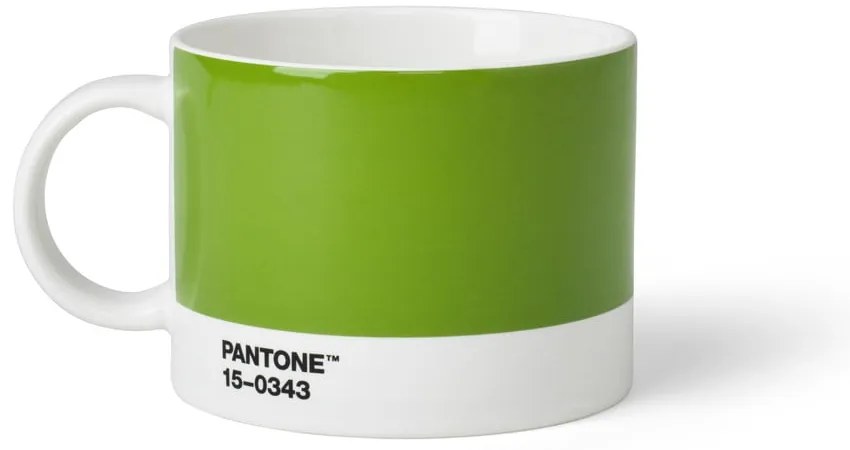 Зелена керамична чаша 475 ml Зелено 15-0343 - Pantone