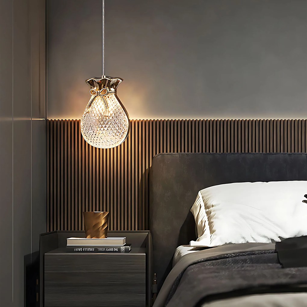 Висяща таванна лампа LHJ107-1CP light rose gold
