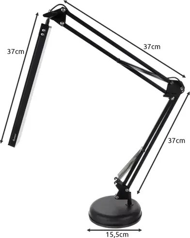 Регулируема USB LED настолна лампа Izoxis, 3 цвята и 10 нива на яркост