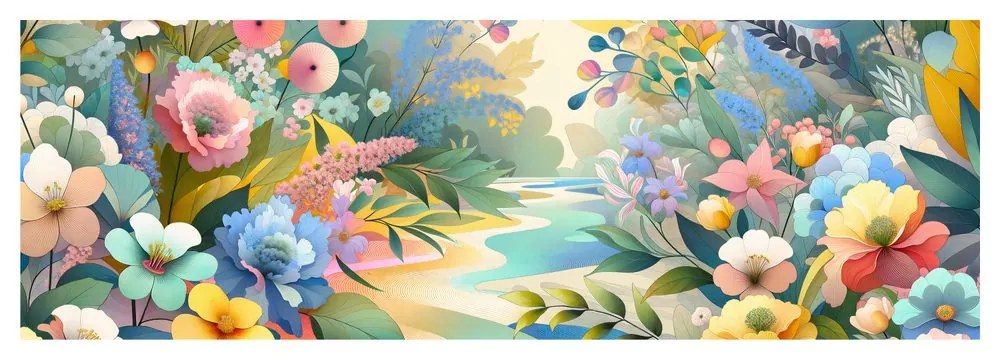 Картина на платно – Пъстри цветя