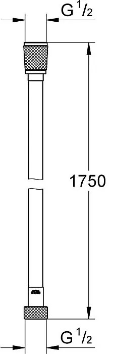 Душ спирала Grohe Silverflex-Дължина: 175 cm-Xalkino