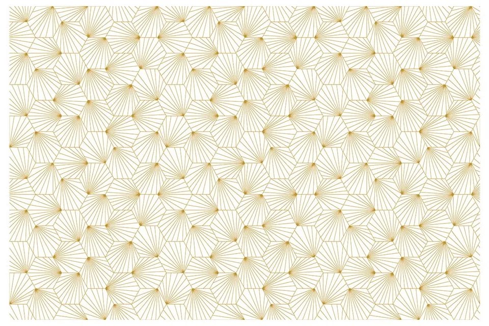 Бели и жълти декоративни тапети за мебели Hexoka - Ambiance