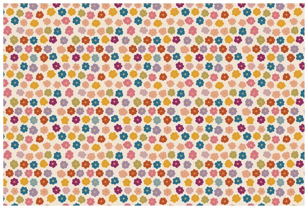 Самозалепващ фототапет – Цветно цветно поле