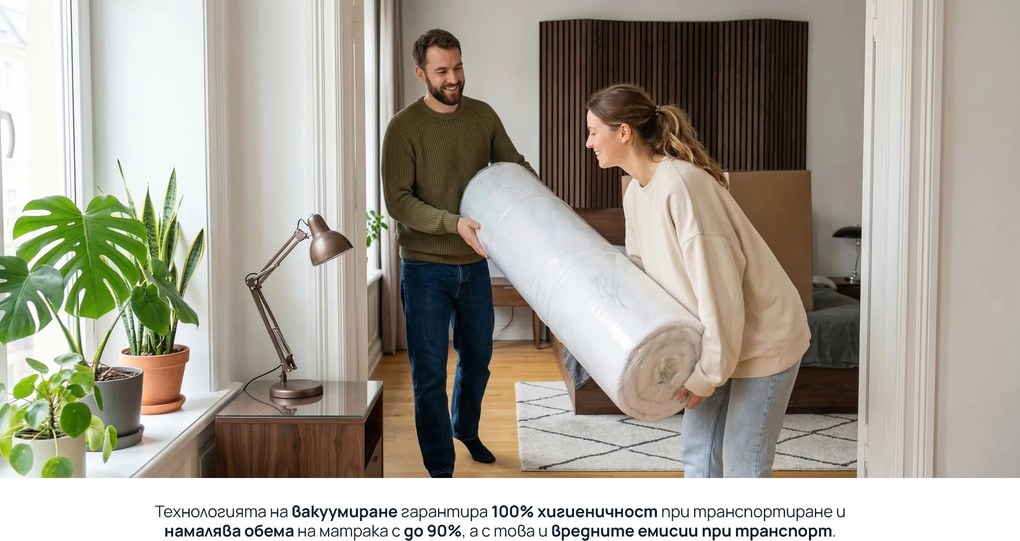Матрак Sleepy, iZone Memory, 100x200x20, Среден, Eластична пяна, Мемори пяна