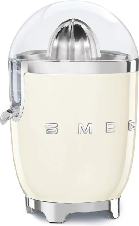 Електрическа цитрус преса Smeg CJF11CREU, 70 W, Антикапкова система, Противоплъзгаща се основа, Крема