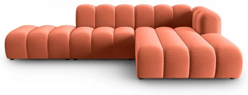 Розов ъглов диван (десен ъгъл) Lupine – Micadoni Home