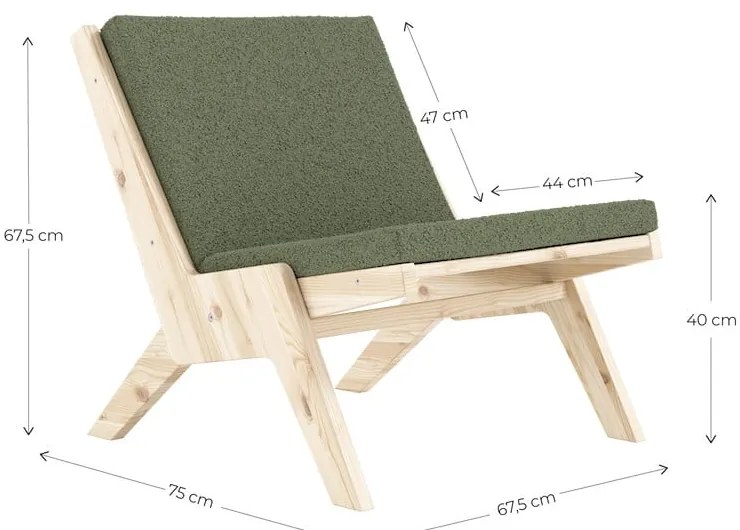 Тъмносиньо кресло Sway – Karup Design