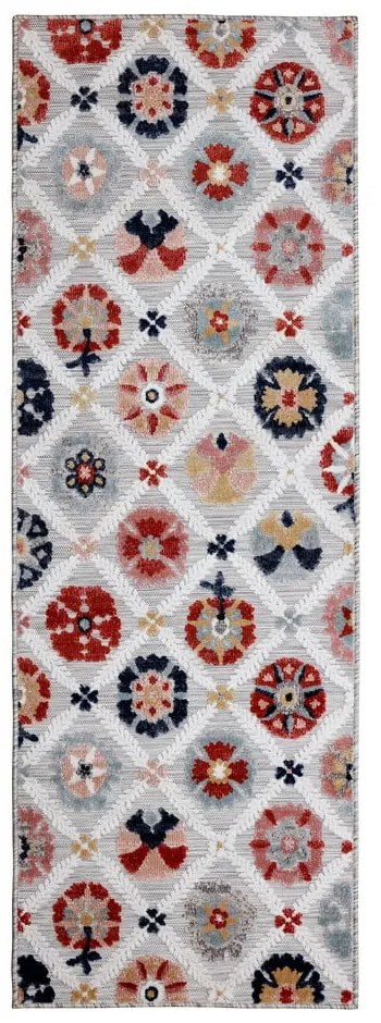 Сив външен килим 230x80 cm Flora - Flair Rugs