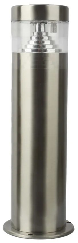 RABALUX 7828 Lisbon, стояща лампа, неръждаема стомана, прозрачен пластмасов абажур, LED 7W 560lm 4000K, D10xH30cm, IP54 - 7828