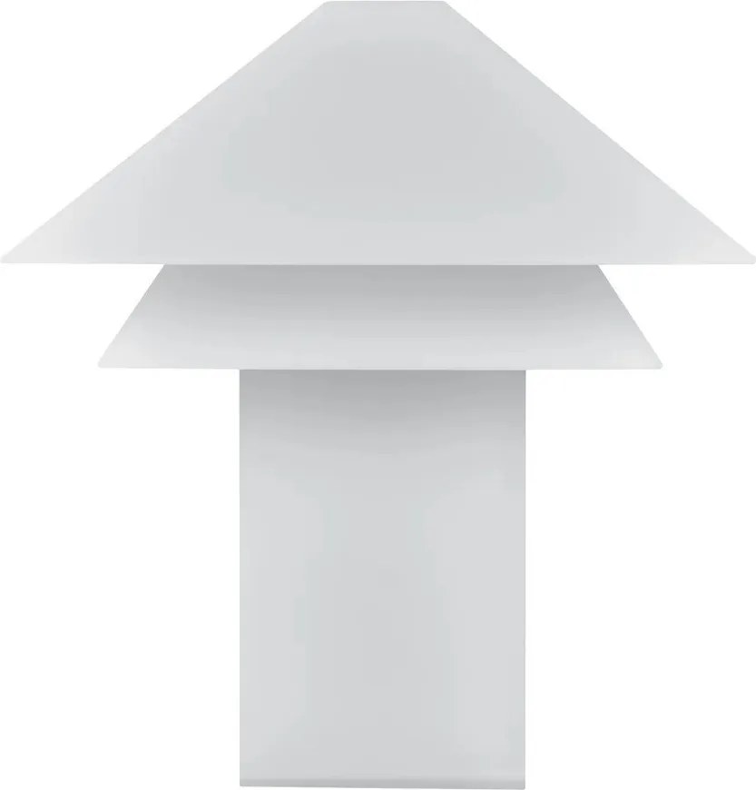 Бяла LED затъмняваща се настолна лампа с метален абажур (височина 33,5 cm) Sanaka – Blomus