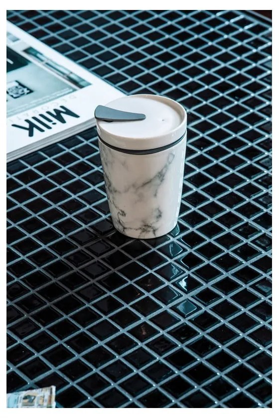 Сиво-бяла порцеланова чаша за пътуване Villeroy &amp; Boch , 290 ml Like To Go - like | Villeroy &amp; Boch