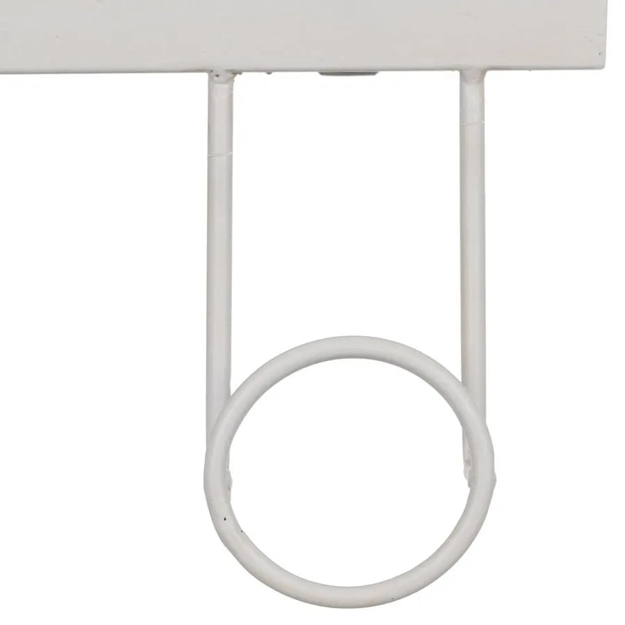 Бяла метална стенна закачалка – Ixia