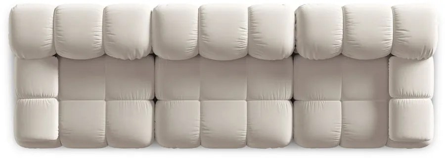 Бежов кадифен модулен диван 282 cm Bellis – Micadoni