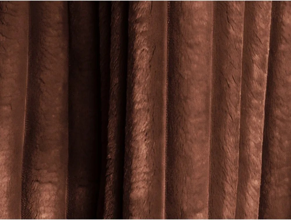 Теракотен сгъваем/с място за съхранение ъглов диван от рипсено кадифе (ляв ъгъл) Kona – Makamii