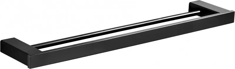 Mexen Pavo двоен закачалка за кърпи, черен - 7030425-70