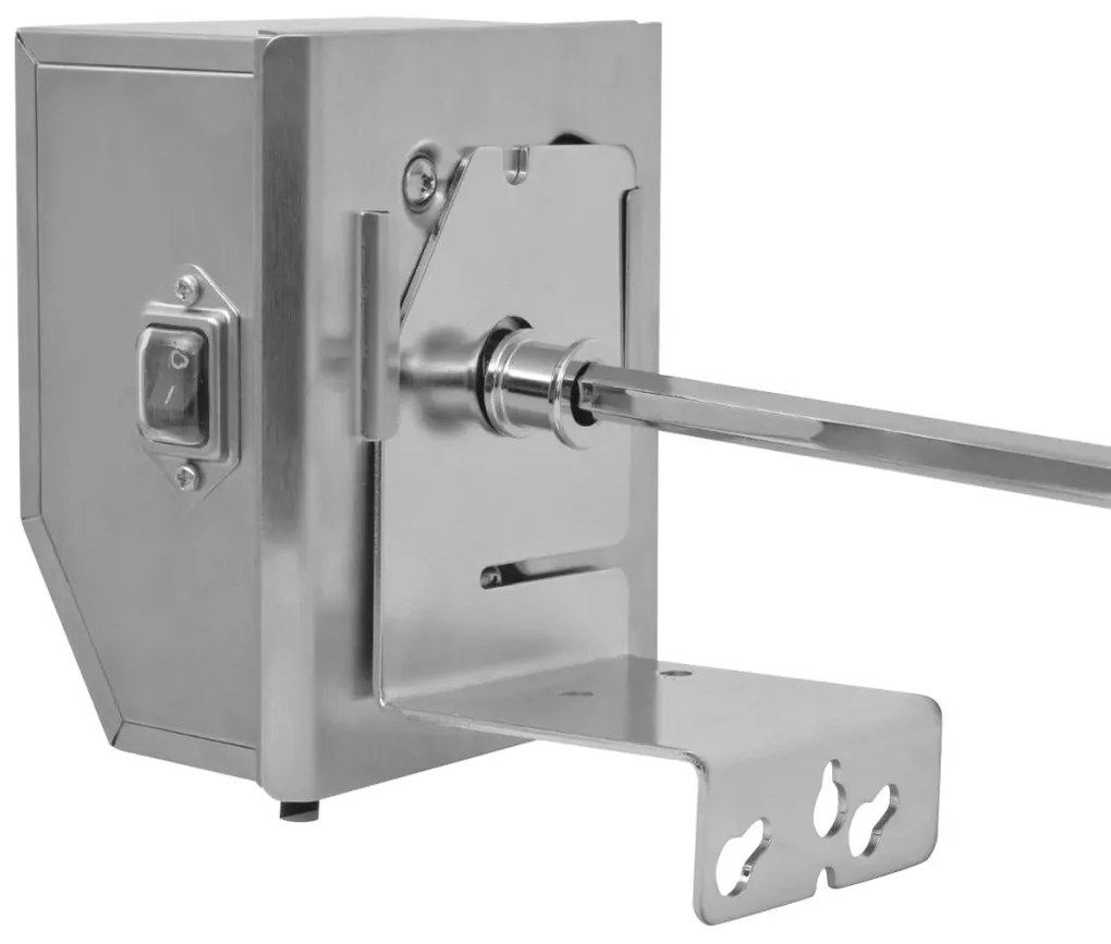 Шиш за ротисерия с вграден професионален мотор,стомана,900 мм