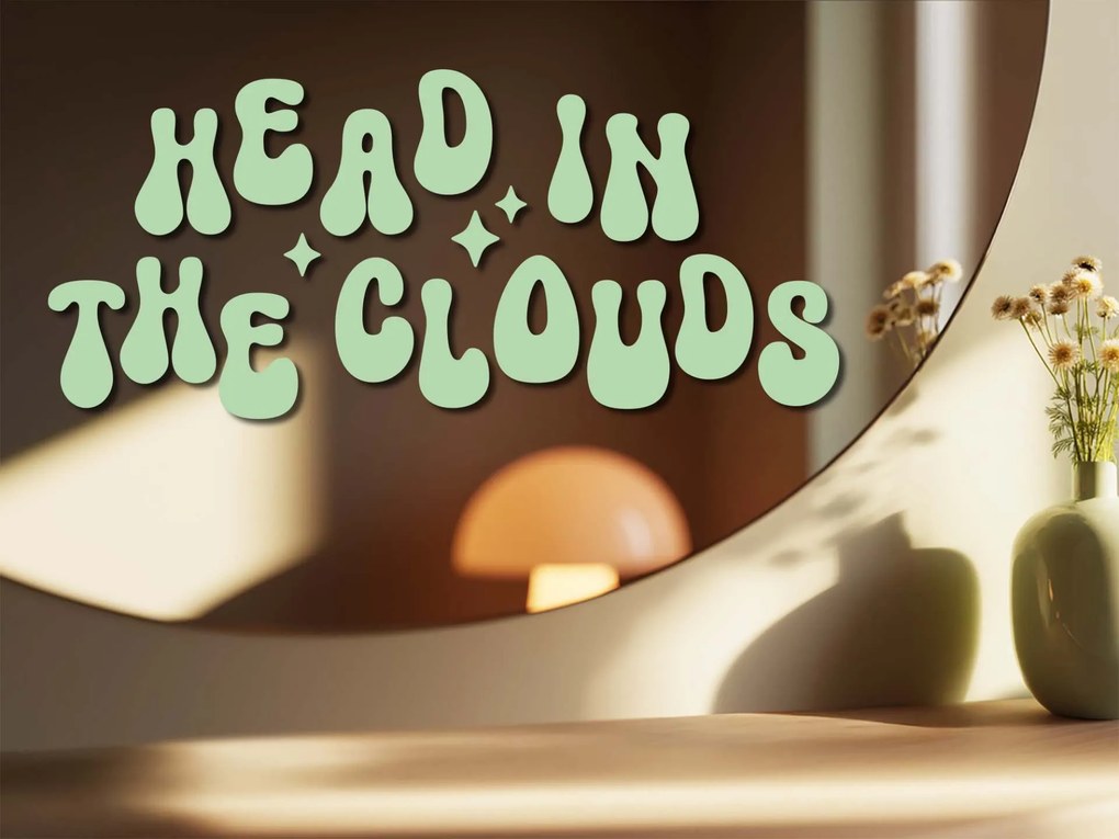Стикер за огледало S7 – Head in the clouds 90x38