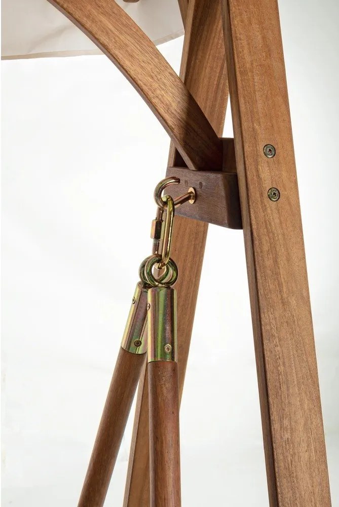 Градинска люлка от масивно дърво в естествен цвят Noemi – Bizzotto