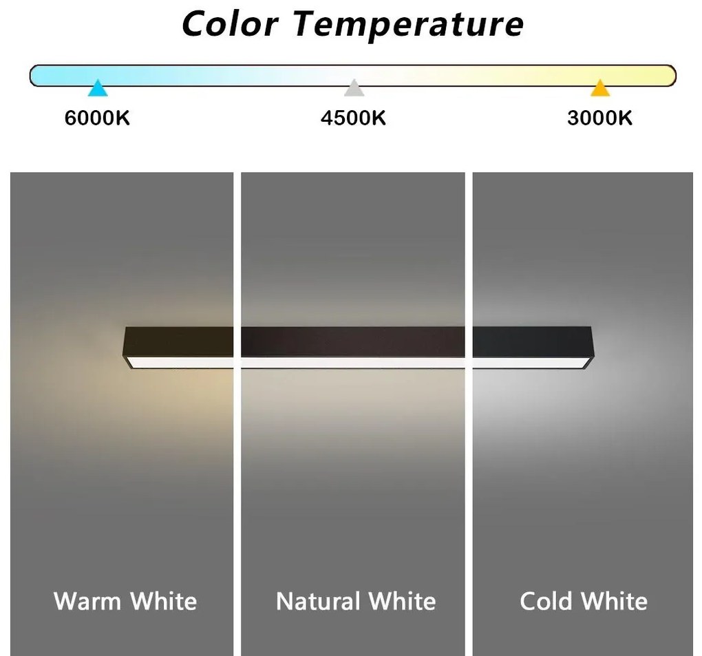 Immax NEO 07255L - LED димируемо осветително тяло LUNGO 20W/230V Wi-Fi Tuya черн