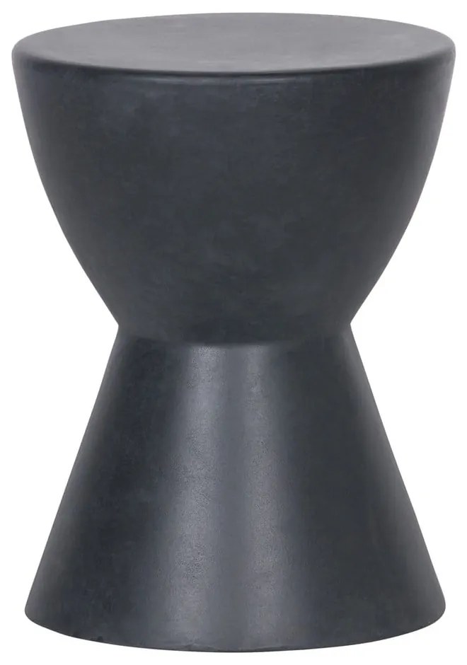 Антрацитно-сива табуретка подходяща за употреба на открито, ø 35 cm Dover - WOOOD