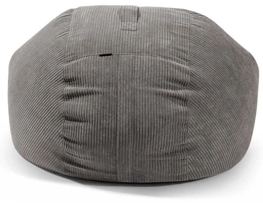 Тъмнокафяв пуф от рипсено кадифе Roll 135 – SLOWDOWN