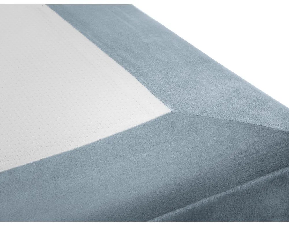 Светлосиньо кадифено единично легло , 90 x 200 cm Lia - Milo Casa