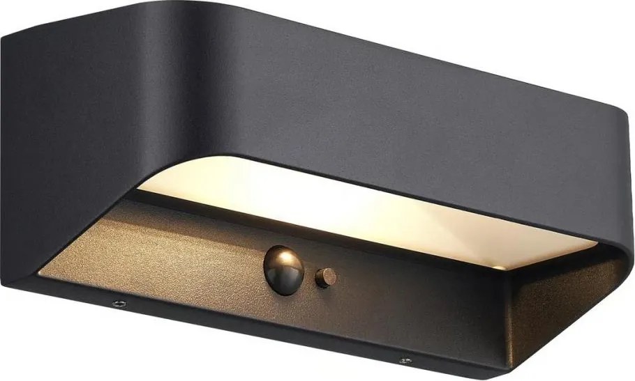 Nordlux - LED соларно осветително тяло с вграден сензор MARCELLIO LED/5W/5V IP54 черно