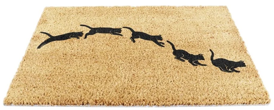 Изтривалка от кокосови влакна 40x60 cm Jumping Cats – Artsy Doormats
