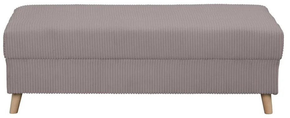 Табуретка от сив велур Ariella - Ropez