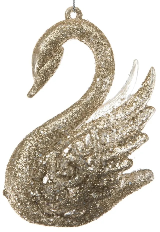 Пластмасова Коледна украса 10 cm Swan – Dakls