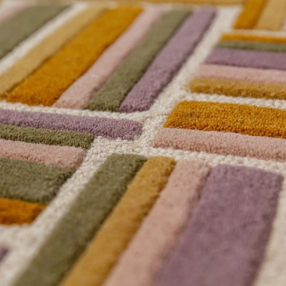 Ръчно изработена вълнена пътека 80x300 cm Lattice Shaped – Flair Rugs