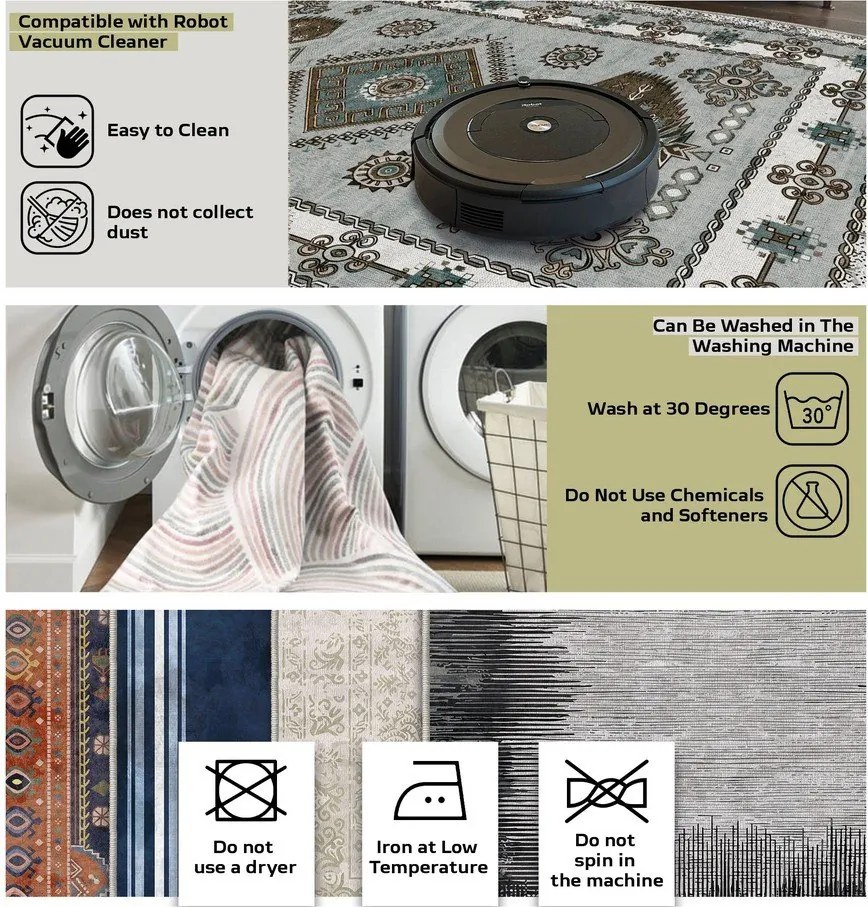 Сини килими за баня в комплект 2 бр. 60x100 cm – Foutastic