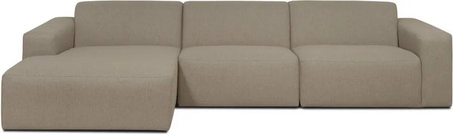 Бежов ъглов диван (ляв ъгъл) Roxy - Scandic