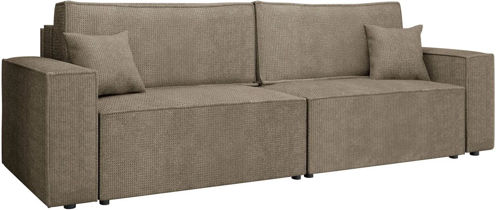 Разтегателен диван Karl двуместен-Кафяв